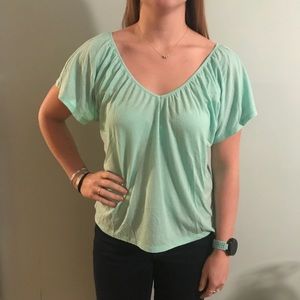 American Eagle V-Neck/Back Short Sleeve Top